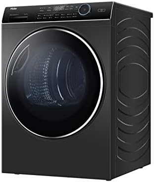 Haier HD90-A2979R Freestanding Heat Pump Tumble Dryer, 9kg Load, Graphite