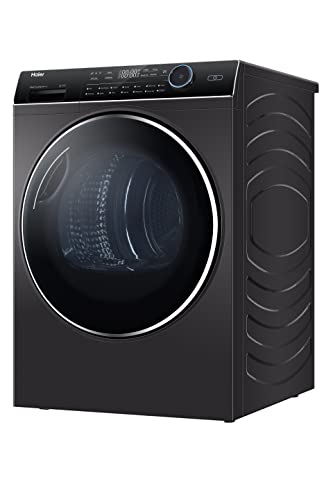 Haier HD90-A2979R Freestanding Heat Pump Tumble Dryer, 9kg Load, Graphite - Image 4
