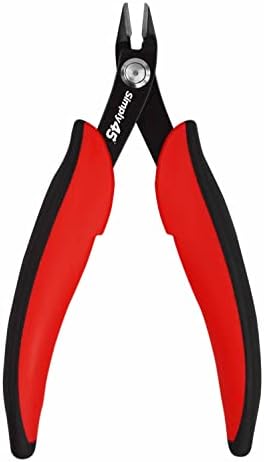 Simply45 5" Premium Flush Cutter Tool with - Includes Angled Jaw for Precision, Cushioned Grip - Shear Wire Up to 18AWG - S45-801