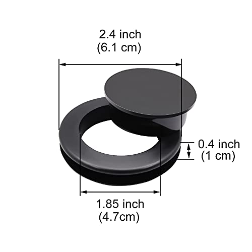 Zxuezheng 1 Pieces 2 Inch Silicone Umbrella Hole Ring Plug And Cap Set For Glass Outdoors Patio Table Deck Yard (Silicone,Black) #TOP1