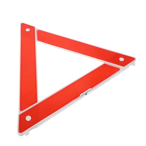 Triángulo de advertencia reflectante para seguridad vial