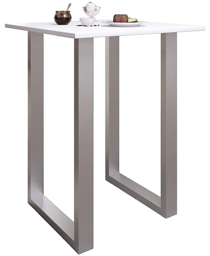 VCM Premium Bois Alu Bar Table de Bar Table de bistrot Table de Bar Xona 80x80 cm Premium Bois Alu Bar Table de Bar Table de bistrot Table de Bar Xona 80x80 cm...