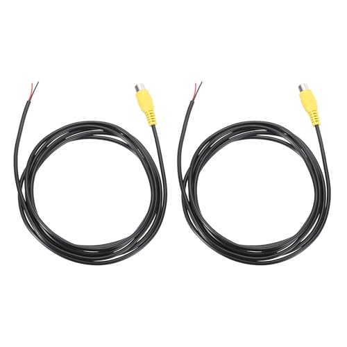 Cable de altavoz RCA hembra a extremo abierto con reemplazo amarillo de 22 AWG