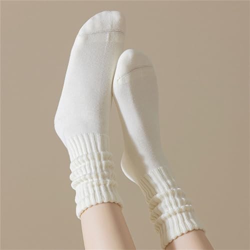JSEIAJB Deep Autumn and Winter Boneless Socks for Children S Thickened Looped Mid Tube Stacked Socks4