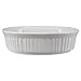 CorningWare FS12 1.5qt/1.4L French White Oval Ceramic Casserole Bakeware Dish