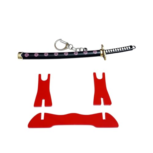 Image of UNSHARPED Metal KATANA Keychain with stand - Multicolor