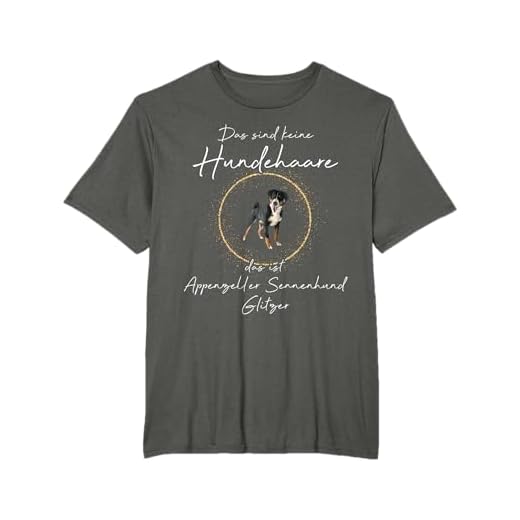 Glitzer T-Shirt für Appenzeller Sennenhund-Fans