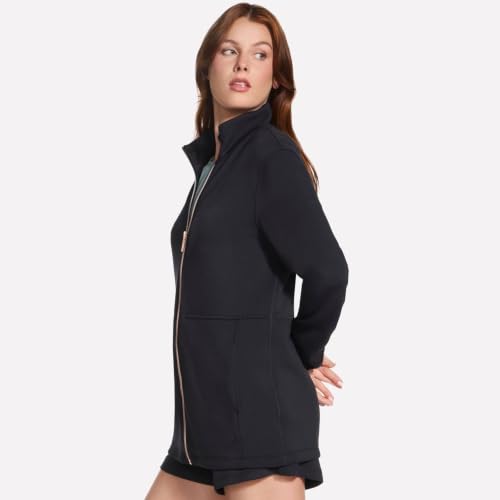 Skechers Women's Skechluxe Soft Tunic Jacket, Bold Black - image 2