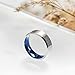 TIGRADE Titanium Rings 4MM 6MM 8MM 10MM Wedding Band in Comfort Fit Matte for Men Women Size 3-15, Blue 8mm, Size 10.5