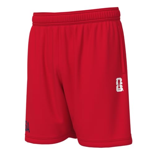 Outerstuff FIFA World Cup 2026 Mens Mesh Pull On Elastic Waist Short,USA-Red,XX-Large