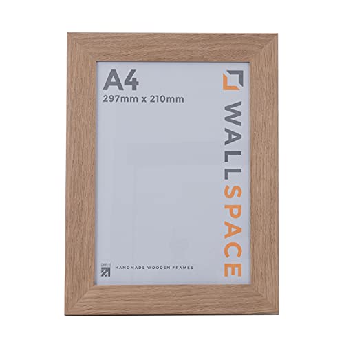 Oak Wall Space A4 Certificate and Photo Frame 297mm x 210mm with Real Glass