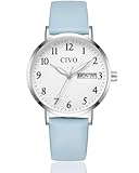 Caractéristiques : Boîtier de 35 mm en acier inoxydable argenté et bracelet en cuir noir/rose/vert/bleu/violet. Longueur totale de la montre : 22,5 cm.