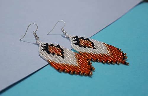 Tribal Beaded Earrings (Handmade)4