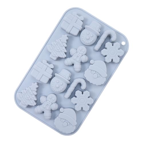 Moldes De Silicona Para Fiestas,Modelos De 14 Cavidades Antiadherentes | Moldes De Jabón De Navidad - Para Pastelería De Fiesta Artesanías Fondant Pasteles Dulces Jabón