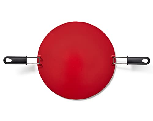Pizza Grill 12" Non-Stick Ceramic Stone For Grill And Oven With Handles For Quick Serving Dishwasher Safe By Easylife Tech (12 Inch) #TOP4