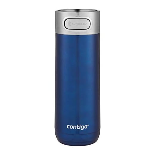 Contigo Luxe Vacuum-Insulated Stainless Steel Travel Mug with AUTOSEAL Spill-Proof Lid, Reusable Coffee Cup or Water Bottle, BPA-Free, Keeps Drinks Hot or Cold for Hours, 16oz Monaco Blue