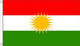 5ft x 3ft (150 x 90 cm) Kurdistan Kurdish 100% Polyester Material Flag Banner Ideal For Pub Club School Festival Business Party Decoration