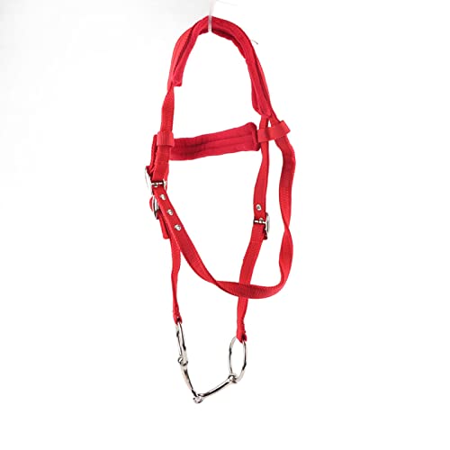 Freio de cabresto de cavalo, arnês de rédea de cavalo com almofada macia, controle de cabresto de ca