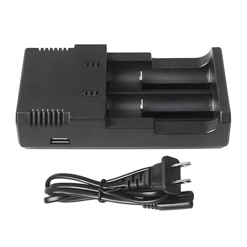 Li-ion 18650 Smart Battery Charger, 2 Slots, DC 4.2V/1200mA