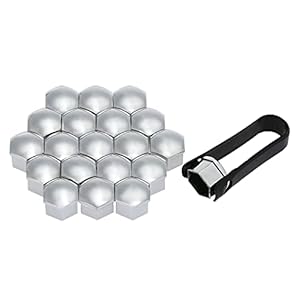 20pcs porca de roda universal de 21mm cobre protetor de parafuso de tampas de porca de talão Tampas de porca da roda de 21mm - 10 31UFbYLu49S. SS300