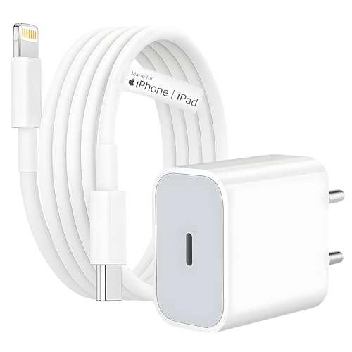 Image of RAVIAD 20W Original (MFi-Certified) Super Fast Charger Adapter & Lightning Cable, Compatible with iPhone 14 /14 Plus /14 Pro /14 Pro Max /13 /12 /11 /X /8 /7 Series, Fast Charging PD Wall Charger by Sakit