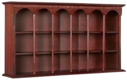 Miniatura 4 de Touch of Class Mackenzie - Estante de pared para curiosidad, hecho de madera, elegante exhibición, estantes de muebles de madera montados para sala