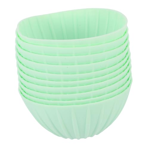 CIYODO Round Sourdough Proofing Basket Set 10pcs Silicone Bread Baking Bowl Sourdough Starter Containers Bread Baking Supplies Stackable Storage Easy Clean