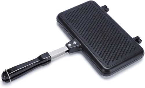 【新型】ホットサンドメーカー ホットプレスパン 直火 IH対応 サンドパン 両面焼き アウトドア クッカー キャンプ 調理器具 お手入れ簡単 イッチクッカー 家庭用 両面フライパン