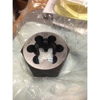 15/16"-14 CARBON STEEL HEXAGONAL RE-THREADING DIE