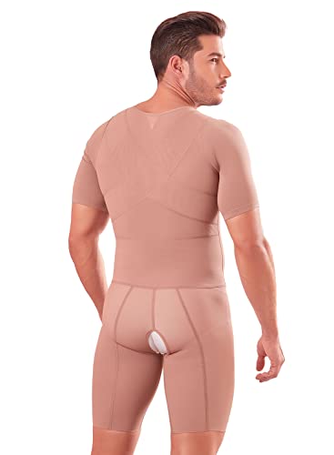 Shape Concept 067 Fajas Colombianas Para Hombres Mens Girdle High Compression Garmen Shapewear Body Shaper For Men Cocoa #TOP3