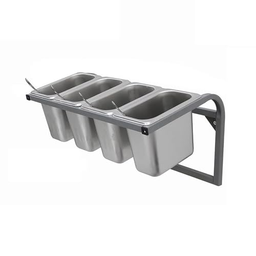GTHTUHFD Stainless Steel Spice Rack Organizer Spacesaving Condiment Holder For Kitchen & Restaurant Perfect For Storing Sauces & Fruits Durable & Stylish Design,B-50cm/19.6in