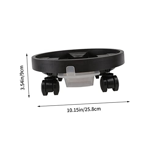 Yardwe 2 Pcs Roll Flower Pot Tray Shelf Braces Metal Wheelbarrow Resin Planter Potted Plant Stand With Planter Caddies Acrylic Plant Roller Potted Plant Base Tray Flowerpot Base Tray Cart #TOP2