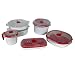 Produktbild Snips - Microwave Frischhaltedosen Set 5, Mikrowelle Vorratsdosen mit Deckel -Microwave Reiskocher Rice Cooker, Dampfgarer für Mikrowelle 2L / 4L, Eierkocher und Suppentasse Tasse Mug - Made in Italy