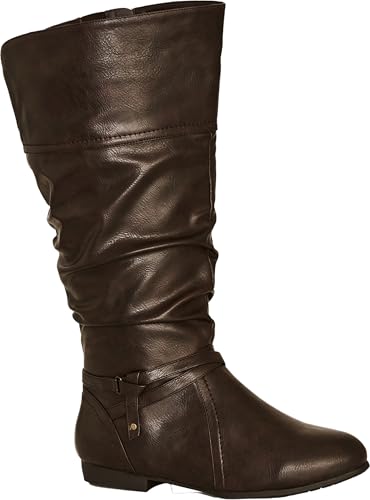 Image of Avenue Women's WIDE FIT Chelsea Tall Boot, Brown
