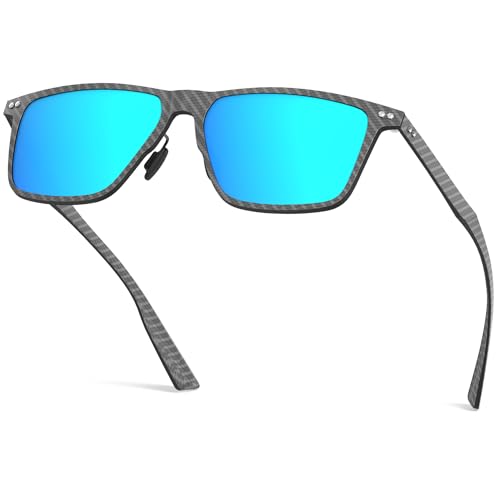 Image of ANYLUV Mens Sunglasses Polarized Upgraded Carbon Fiber Temple Sun Glasses Fashion Driving with UV Protection