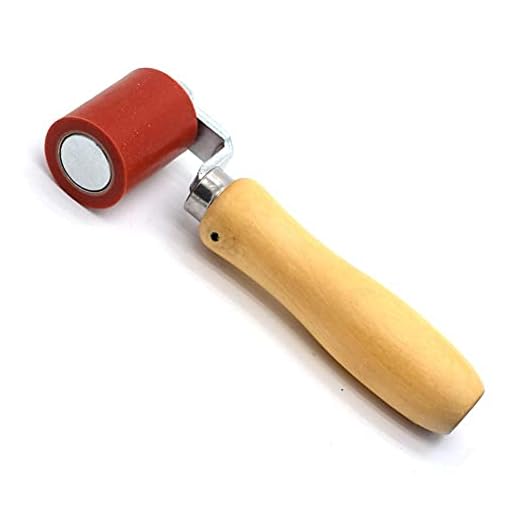 1-3/4 Inch Professional Heavy Duty 45mm Silicone Seam Roller for PVC / TPO / EPDM Roofing Vinyl Decking Membrane and Tarpaulin Banner Welding, Automotive Audio Sound Deadening Silicone Hand Roller