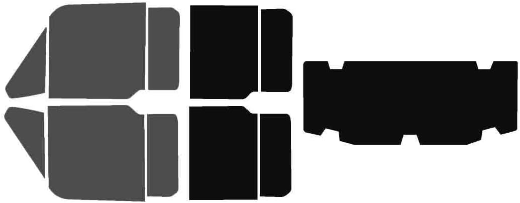 The Tint Effect Precut Window Tint Kit Compatible with Can-Am Defender MAX (2022.5-2026) SxS (Includes: Front Windshield Visor precut in 15%) Automotive Film