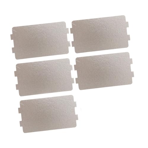 PETSOLA 5 Piezas Mica Placa Hojas Recambio Microondas Tablero Aislante Instalación Fácil Función Adecuado para Reparación de Electrodomésticos Uso Do