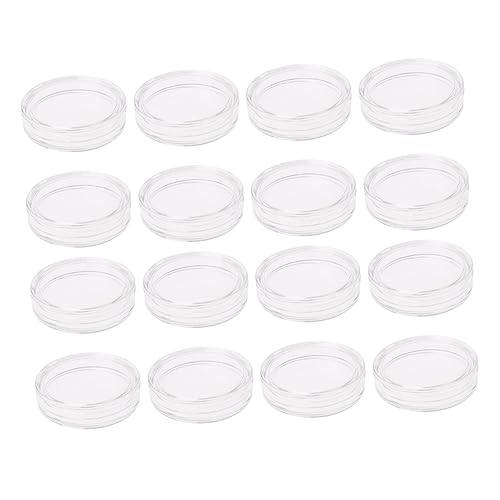 Boîtes à monnaie TEHAUX en acrylique transparent avec 3 ensembles de 20 capsules et présentoirs
