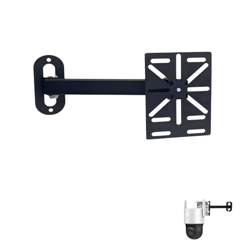 NVRTTRR Movable L-Shaped Dome Camera Bracket, Used for Wall-Mounted Installation of Security Dome Cameras, Camera Installation, (Movable L-Shaped Bracket + Wall-Mounted Bracket) (7.8in)