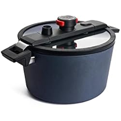 Cacerolas Woll Woll Active Lite - Cacerola con tapa Active-Lite, diámetro de 28 cm, 15,5 cm de alto, 7,5 litros, con 2 asas laterales, apta para vitrocerámica, gas, eléctrica, halógena, no apta para inducción,