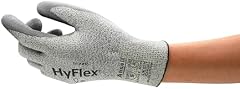 Ansell Hyflex 11-730 Sicherheitsarbeitshandschuhe Mechanischer Schutz, Größe 11 (2XL), Grau (12 Paar)