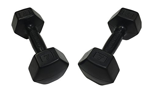 Ivanko Rubber Dumbbells, 7 Lbs (Pair) #TOP2