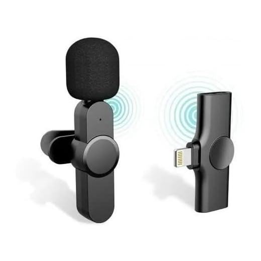 Microfone Lapela Wireless Sem Fio Compativel com iPhone iPad entrada Lightning