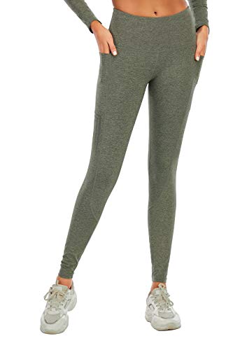 HUGE SPORTS Warme dameslegging met zak, hoge taille, ondoorzichtig, winter, fleece, sportbroek, fitness, hardlopen, yogabroek - Image 6