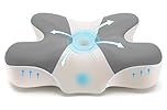 A-Pce Cervical Memory Foam Pillow for Neck and Shoulder Pain Relief, Orthopedic Neck Pillow with Breathable, Removable Cover, Ultra Support & Cozy Sleeping for Side/Back/Stomach Sleepers, Grey