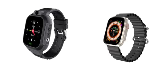 Image of sekyo Carepal Pro Smart Watch for Kids, Boys, Girls and Boys with Many Smart Features, Video Calling, Location Tracking(Carepal pro Black and S23 Ultra Black Combo for Men and Kids)