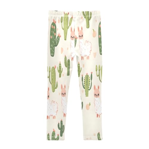 Bolaz Toddler Girls Leggings Printed Yoga Pants Leggings Cactus Alpaca for Kids2