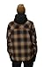 686 Men's Woodland Insulated Jacket - Winter Clothing with Removable Hood & Ski Pass Pocket - Water & Weather Resistant - Caramel Plaid, Large