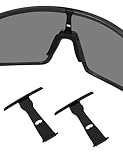 Replacement Wicket for Oakley Sutro OO9406/Sutro Asian Fit OO9406A/Sutro S OO9462 Sunglass - 2 Pairs(Black + Black)